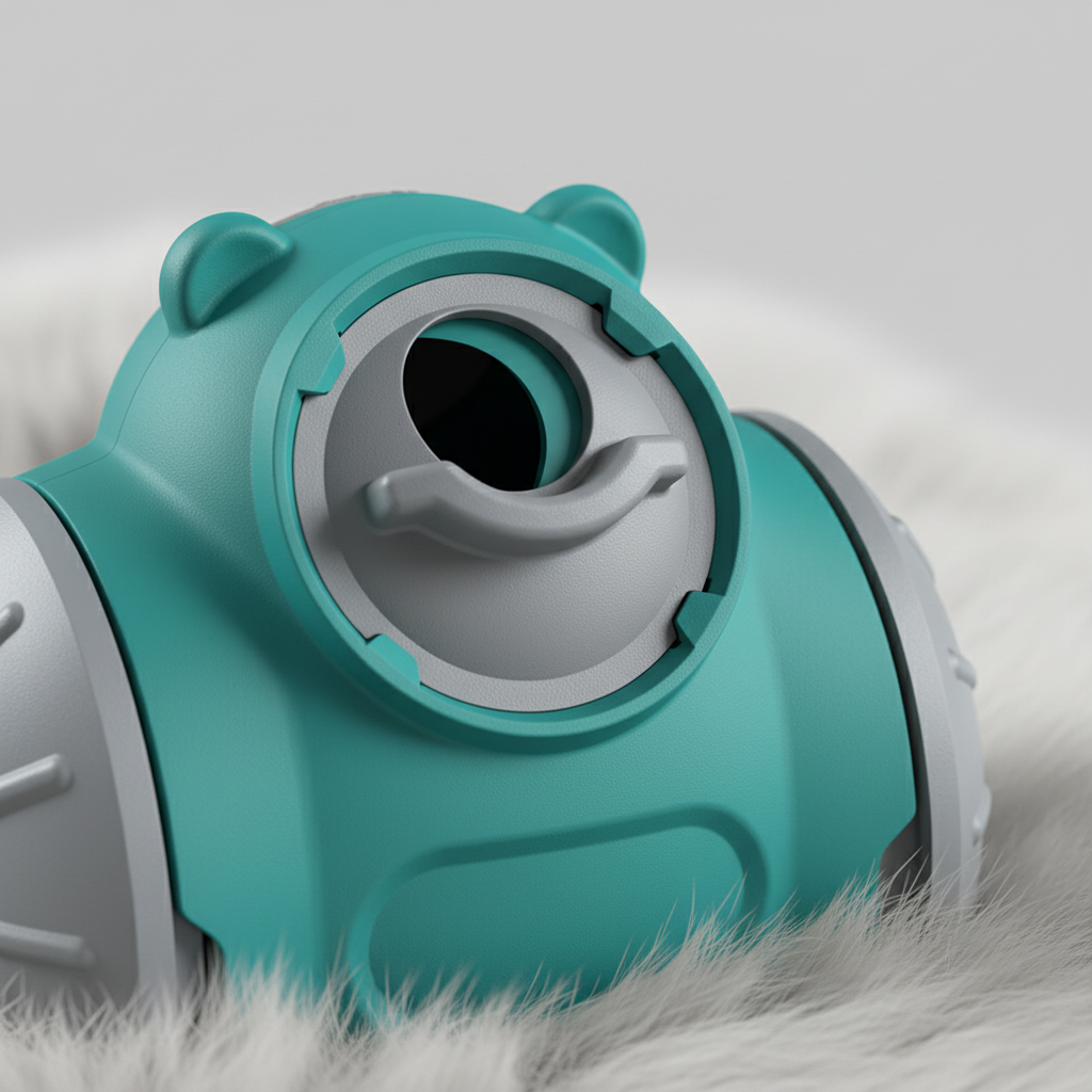 Brioa Interactive Dog Puzzle & Slow Feeder Toy - Gravity Wobble Self-Balancing Treat Dispenser for Small & Medium Dogs and Cats