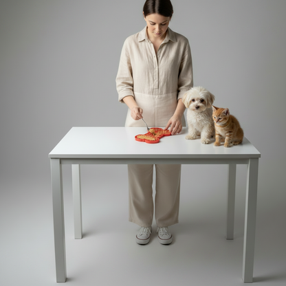 Brioa Silicone Slow Feed Lick Mat - Raised Bone Pattern Calming Treating Pad for Dogs and Cats
